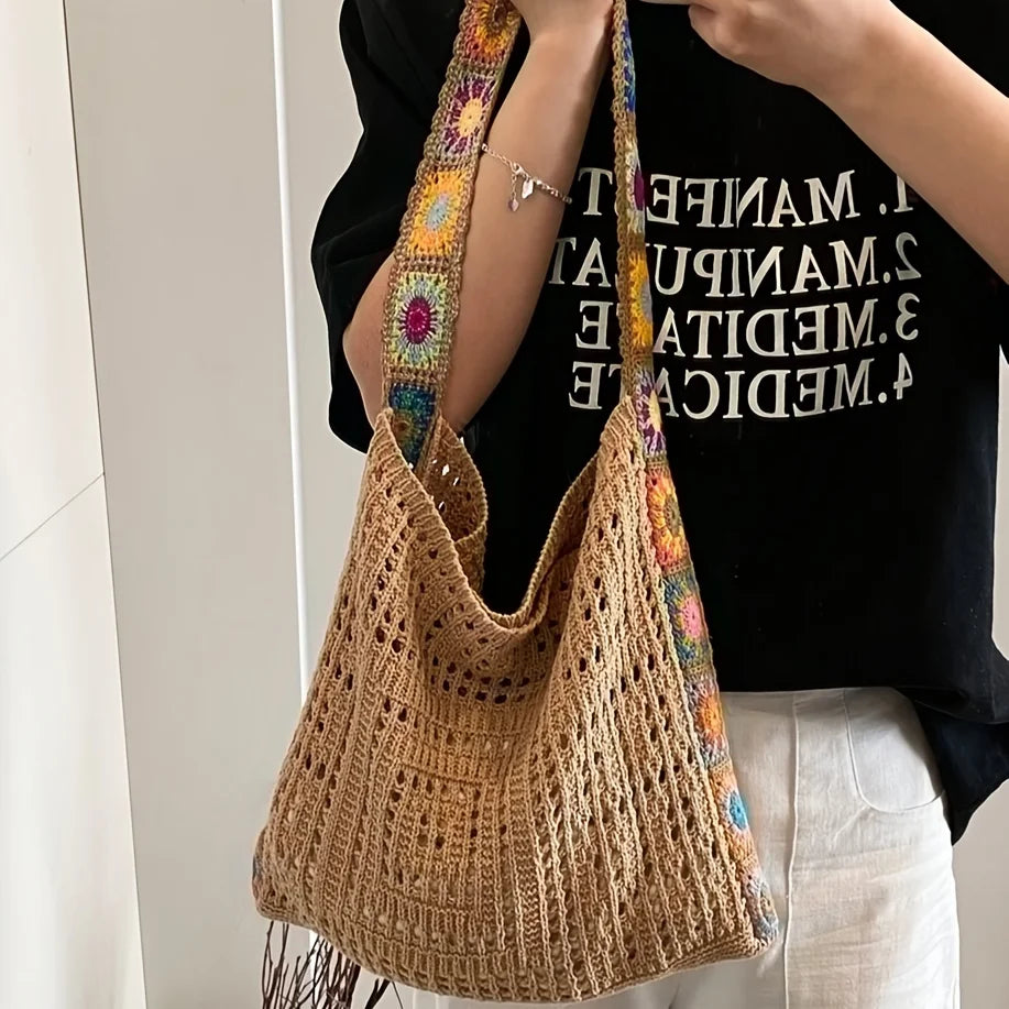 Lightweight Summer Knitted Shoulder Bag