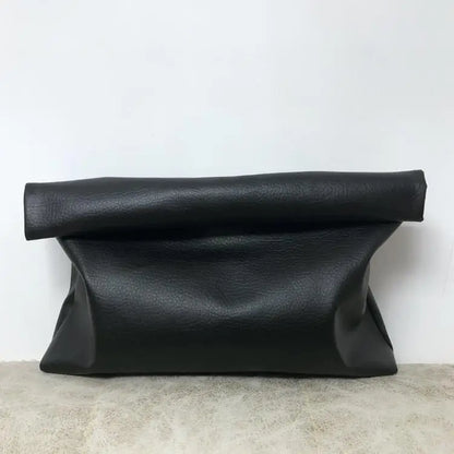 Leather Envelope Clutch – Soft, Large-Capacity Evening Bag for Women