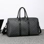 Men’s Black Travel Bag – Large Capacity Printed Shoulder & Luggage Handbag for Business Trips