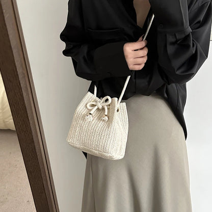 Adjustable Summer Straw Crossbody