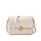 Versatile Cowhide Leather Crossbody – Fashionable Small Square Shoulder Bag for Women’s Commute