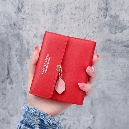 New Korean Version of The Simple Small Wallet Tri-fold Coin Bit Money Clip Coin Purse Cross-border Short Ladies Wallet