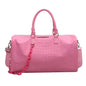Waterproof  Leather Travel Duffel – Large Capacity Candy Color Shoulder & Gym Bag for Women