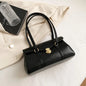 Vintage England-Style Leather Bag – Retro Red Underarm Tote & Commuter Shoulder Purse for Women