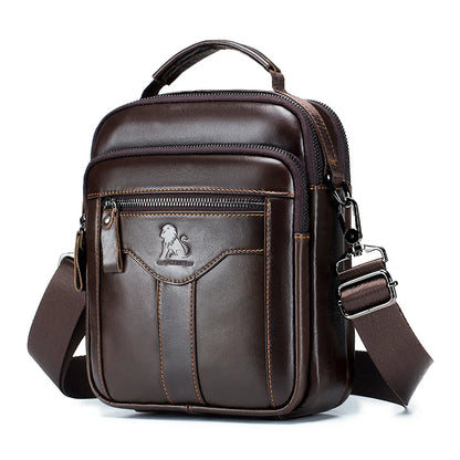 Classic Retro Men’s Cowhide Crossbody Bag