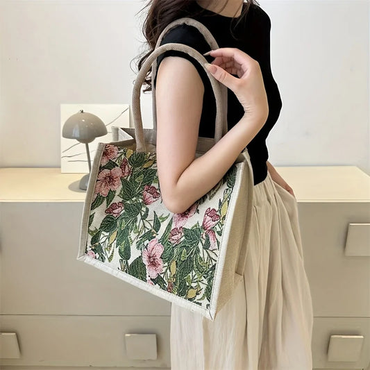 Vintage Floral Tote – Stylish, Casual & Party-Perfect