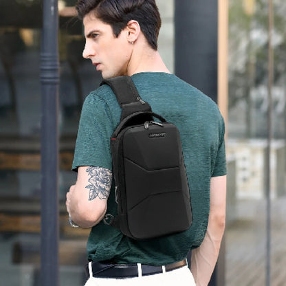 Hard Shell Chest Sling – Waterproof Travel Bag with USB Port