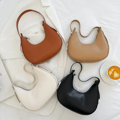 Soft Leaher Curve Hobo Purse
