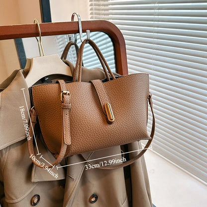 Lychee Leather Tote – Chic, Versatile & Effortlessly Stylish