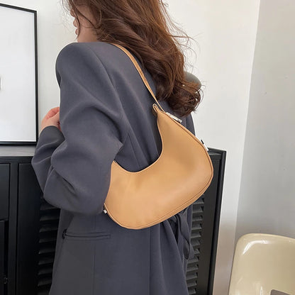 Soft Leaher Curve Hobo Purse