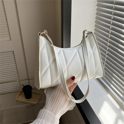 Black Shoulder Bag – Trendy Small Handle Crossbody & Clutch Purse for Women