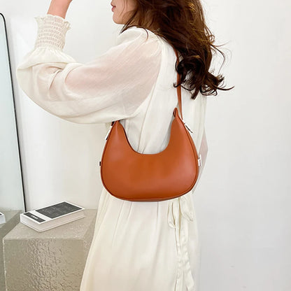 Soft Leaher Curve Hobo Purse