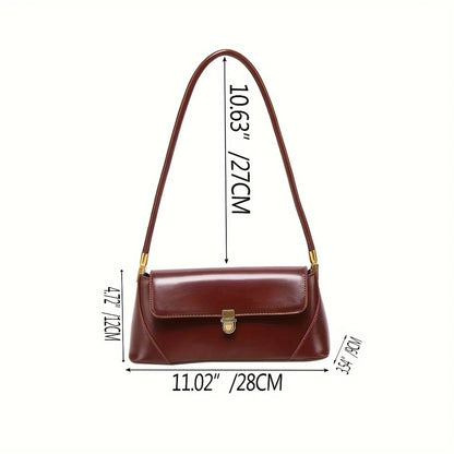 Retro Baguette Bag – Stylish Underarm Shoulder Bag for Women