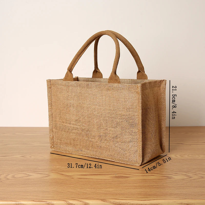 Linen Ribbon Tote – Simple, Spacious & Everyday Chic