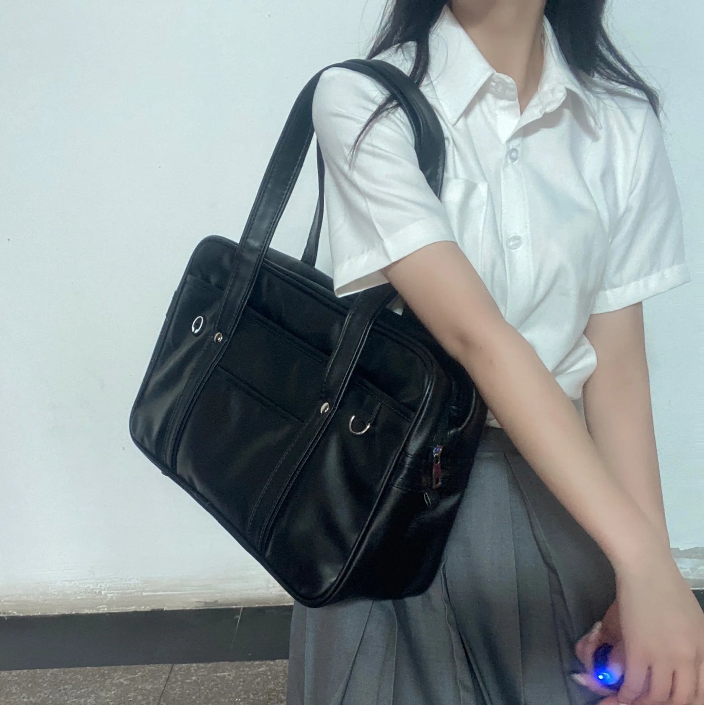 JK Style PU Schoolbag – Waterproof, Durable & Cosplay-Ready