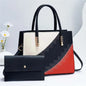 Elegant Spliced Messenger Tote – High-Quality Office Crossbody Shoulder Bag for Women