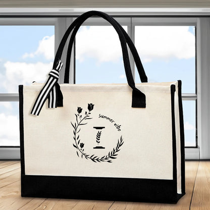 Canvas Ribbon Tote – Stylish, Spacious & Everyday-Ready