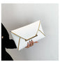 Leather Envelope Clutch – Solid Color Evening & Wedding Purse for Women