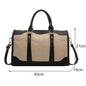 Vintage Travel Handbag – Large Nylon PU Leather Shoulder & Fitness Bag for Women