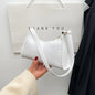 Black Shoulder Bag – Trendy Small Handle Crossbody & Clutch Purse for Women