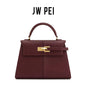 Elise Designer Handbag – Wine Red Premium Tote & Square Crossbody Bag for Women