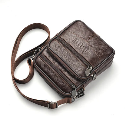Genuine Leather Multi-Purpose Crossbody for Men