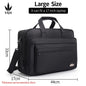 Men’s Canvas Laptop Briefcase – Large Capacity Business Bag for 15.6"–19" Devices