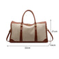Vintage Travel Handbag – Large Nylon PU Leather Shoulder & Fitness Bag for Women