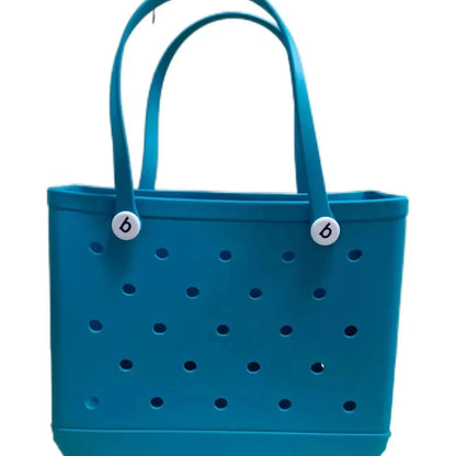 Large EVA Beach Tote – Jelly Style, Summer-Ready & Mom-Friendly