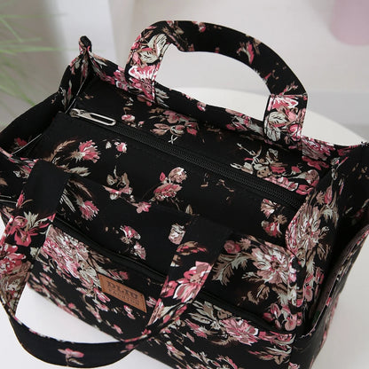 Large Capacity Thickened Cloth Tote – Minimalist Work & Lunch Storage Bag for Daily Use