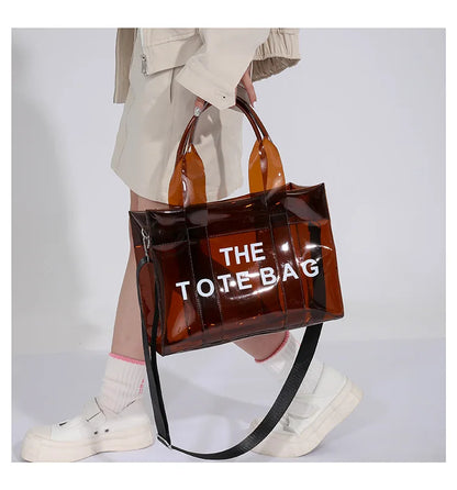 Transparent Tote – Trendy, Spacious & Designer-Inspired