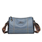Genuine Leather Crossbody Tote – High-Quality Solid Color Shoulder Bag for Women