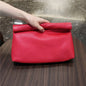 Leather Envelope Clutch – Soft, Large-Capacity Evening Bag for Women