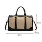 Vintage Travel Handbag – Large Nylon PU Leather Shoulder & Fitness Bag for Women