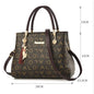 Leather Designer Tote – Casual Large-Capacity Crossbody Shoulder Bag for Women
