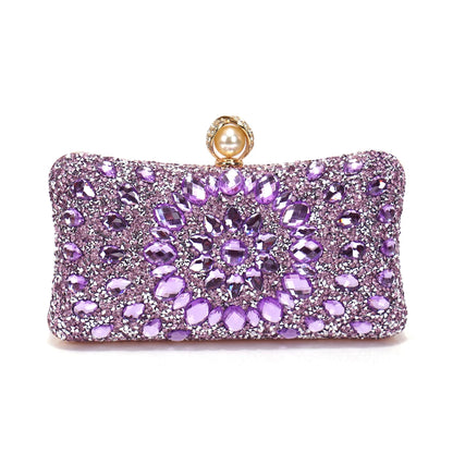 Acrylic Rhinestone Evening Clutch – Glam Party & Wedding Shoulder Bag
