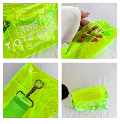 Transparent Tote – Trendy, Spacious & Designer-Inspired