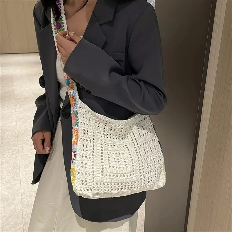 Lightweight Summer Knitted Shoulder Bag