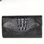 Crocodile Print Clutch – Stylish Large-Capacity Crossbody Bag for Women