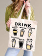 Floral Graffiti Canvas Tote – Bold, Stylish & Street-Ready