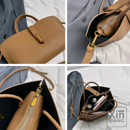 Lychee Leather Tote – Chic, Versatile & Effortlessly Stylish