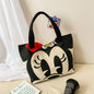 Disney Mickey & Donald Canvas Tote – Large-Capacity Fashion Shoulder Bag for Women