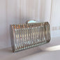 Gold Metal Cage Clutch – Luxury Chain Crossbody for Women’s Evening & Wedding