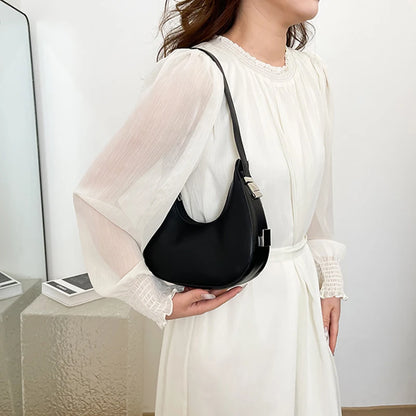 Soft Leaher Curve Hobo Purse