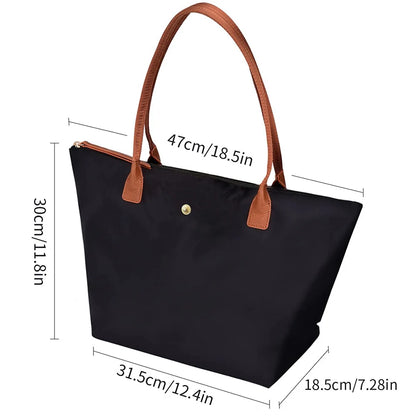 Waterproof Oxford Tote – Durable, Spacious & Commute-Ready