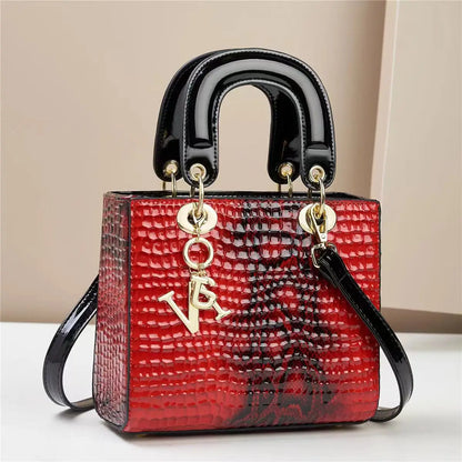Large-Capacity Shoulder Bag – Patterned Crossbody & Bucket Handbag for Women