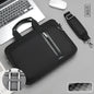 Double-walled shock-resistant water laptop bag carrying shoulder crossbody business briefcase