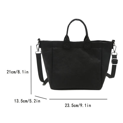 Large Capacity Tote – Chic, Durable & Commute-Ready"