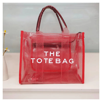 Luxury Clear Beach Tote – Chic, Spacious & Summer-Perfect