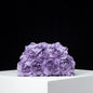 Elegant Rose Clutch – Women's Wedding & Party Clip Bag, Perfect Gift with Unique Pattern